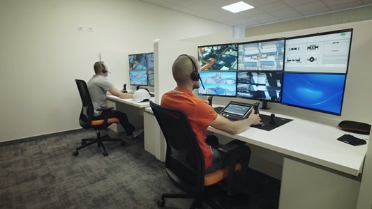 EWG Two operators in control room